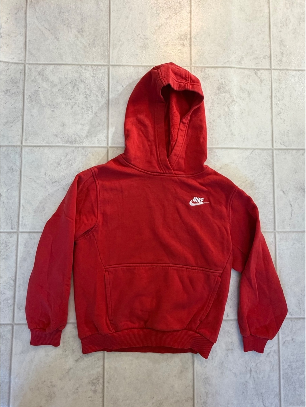 Nike kids red pullover hoodie